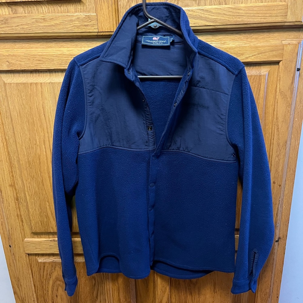 Mens small vineyard vines full button up sweater